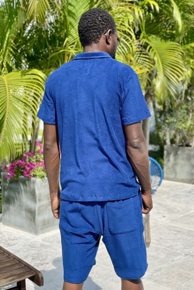 LACONCH "Playshorts" Terry fountain blue