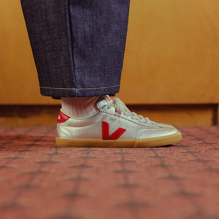 Veja Volley Leather Silver Pepper
