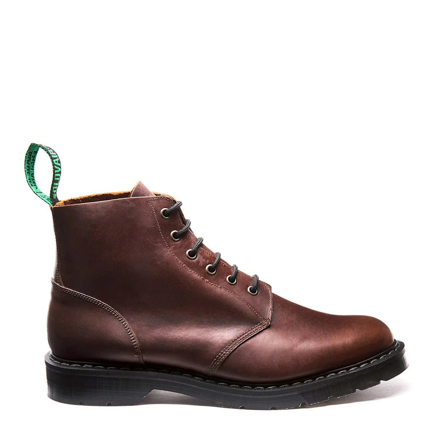 Solovair Brown Gaucho Crazy Horse 6 Eye Astronaut Boot