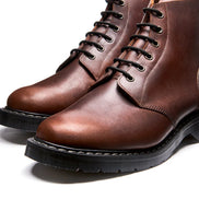 Solovair Brown Gaucho Crazy Horse 6 Eye Astronaut Boot