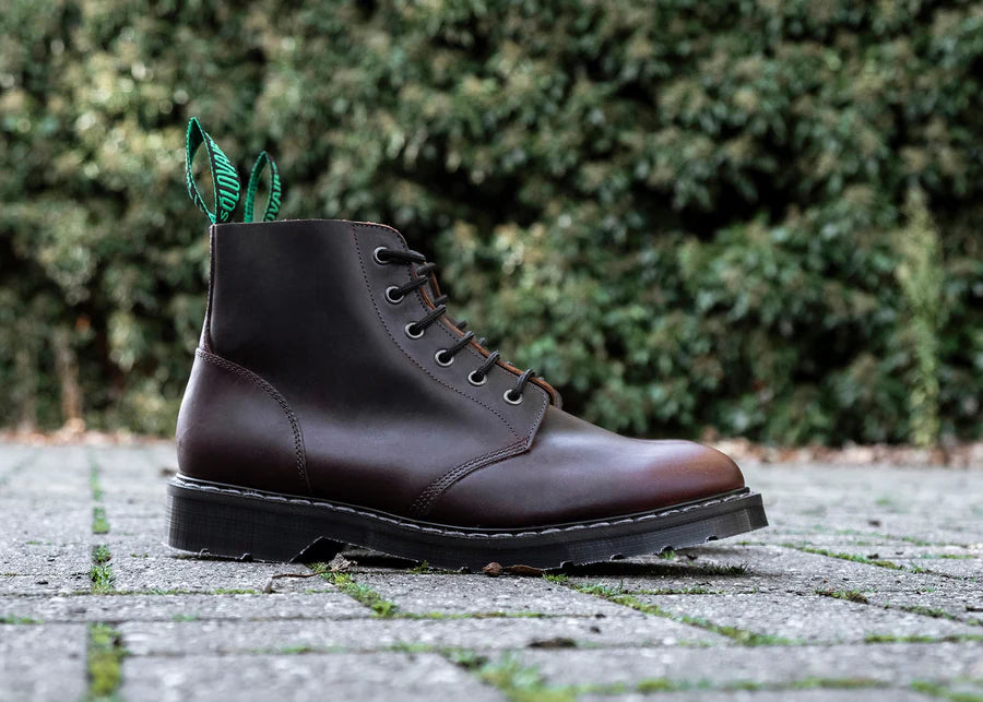 Solovair Brown Gaucho Crazy Horse 6 Eye Astronaut Boot