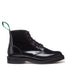 Solovair Black Hi-Shine 6 Eye Astronaut Boot