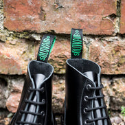 Solovair Black Hi-Shine 6 Eye Astronaut Boot