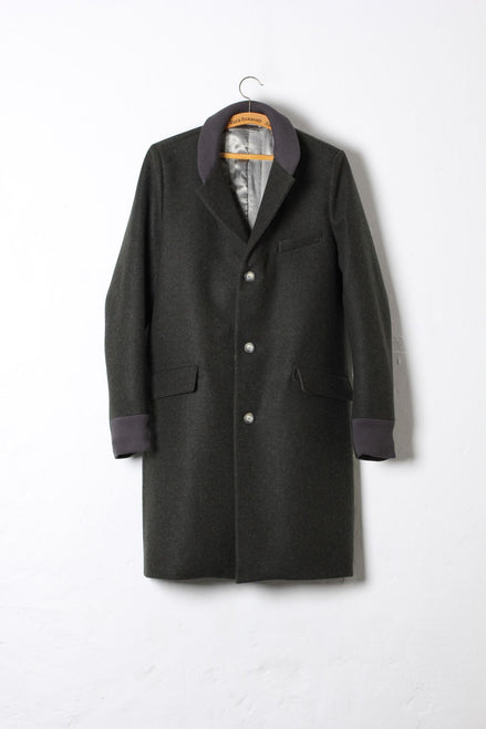 Director´s Cut Herren Wollmantel "Crombie" Dunkelgrau