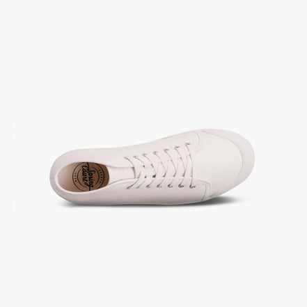 Spring Court B2 Sheepskin Leather White