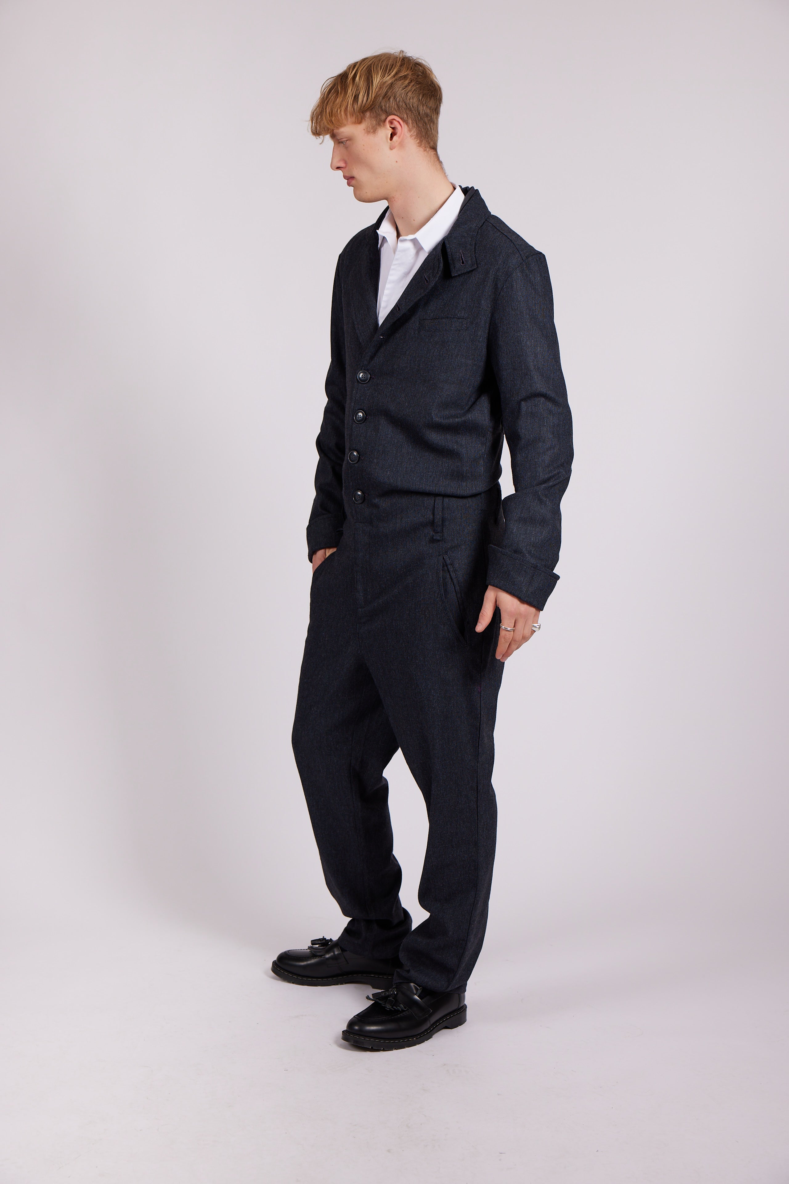 Bowler Berlin Overall / Siren Suit "Churchill" black & blue