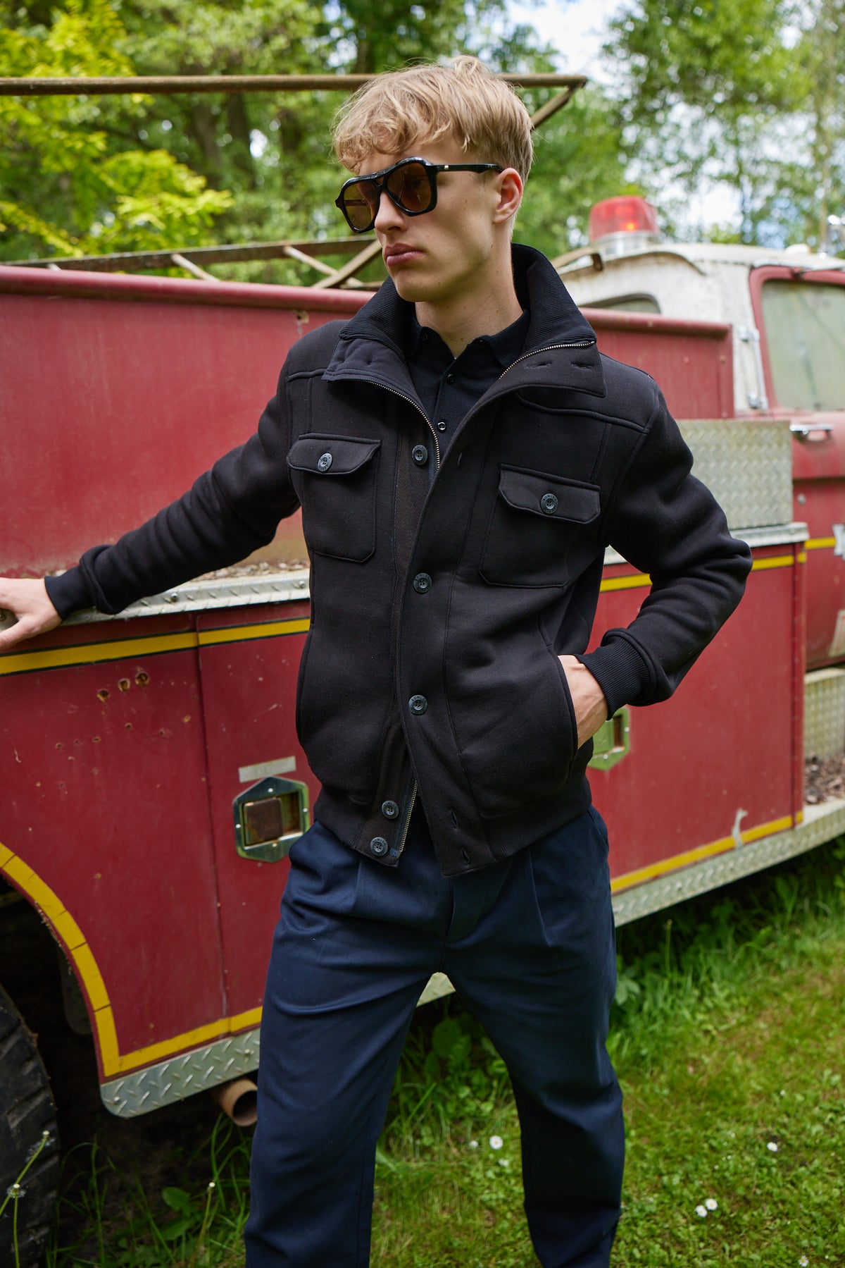 Bowler Berlin Sweatjacke Black