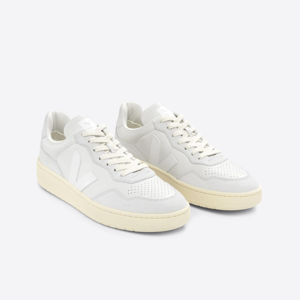 Veja V-90 O.T. Leather Gravel White