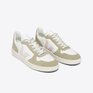 Veja V-10 Chromefree Leather Extra-White Petale Sahara