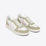 Veja V-10 Chromefree Leather Extra-White Petale Sahara