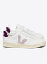 Veja V-12 Leather Extra-White Parme Magenta