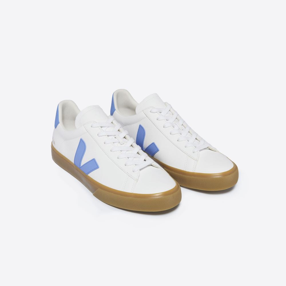 Veja Campo Chromefree Leather Extra-White Aqua Natural