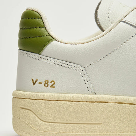 Veja V-82 Leather white pierre kiwi