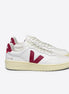 Veja V-90 Leather White Marsala