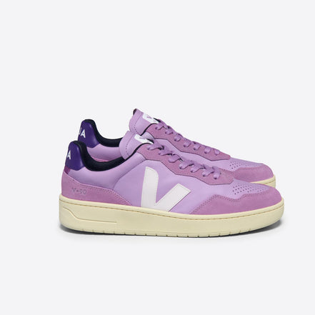 Veja V-90 Leather Orchid White