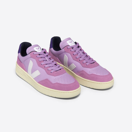 Veja V-90 Leather Orchid White