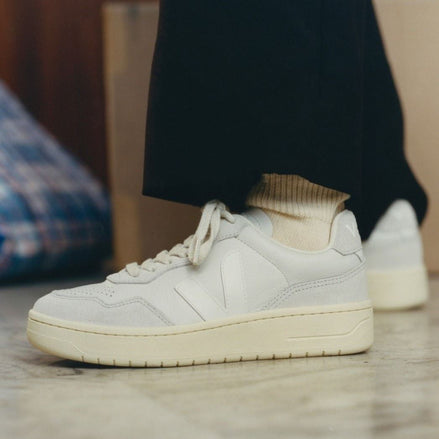 Veja V-90 O.T. Leather Gravel White