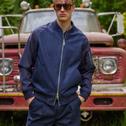 Bowler Berlin Bomber Jacke Midnight Blue