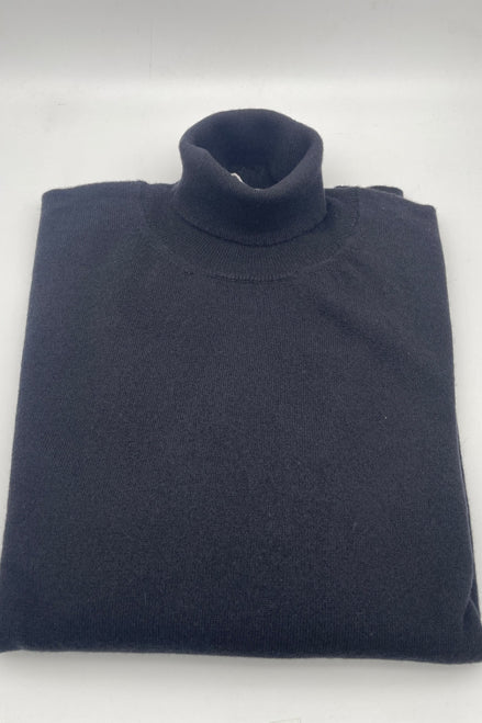 Bowler Berlin "Dolcevita" Merino-Kaschmir Rollkragen Schwarz