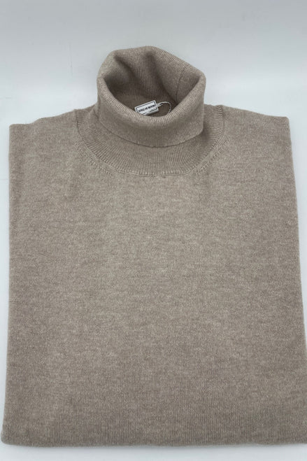 Bowler Berlin "Dolcevita" Merino-Kaschmir Rollkragen Creme Weiß