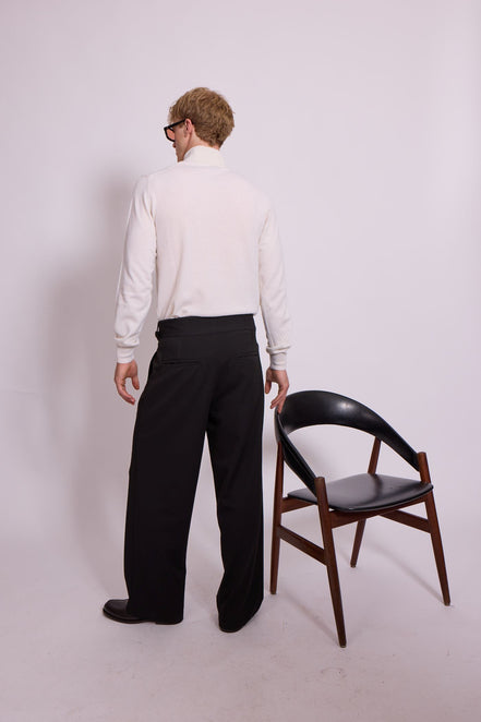 Bowler Berlin Gurkha Hose "Status" Schwarz (wide leg)