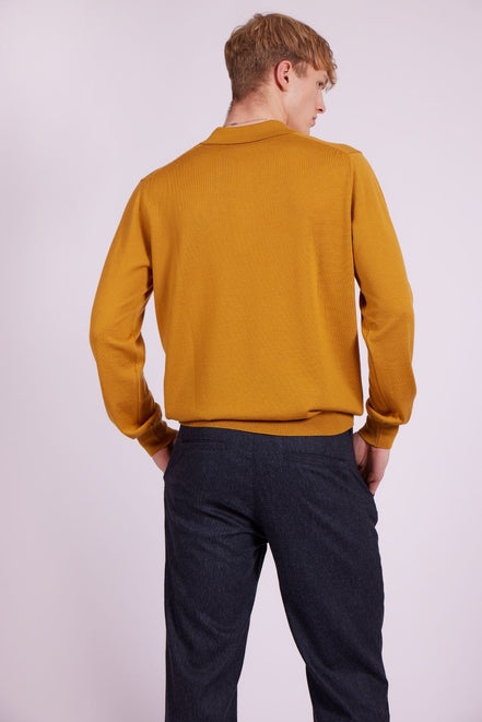 Bowler Berlin Merino Polo gold gelb