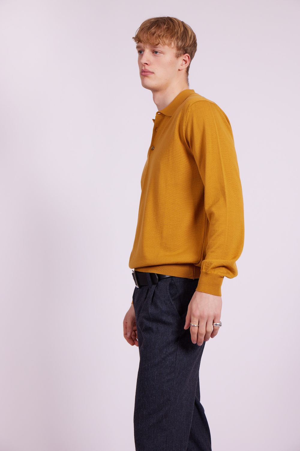 Bowler Berlin Merino Polo Kurkuma