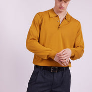 Bowler Berlin Merino Polo gold gelb