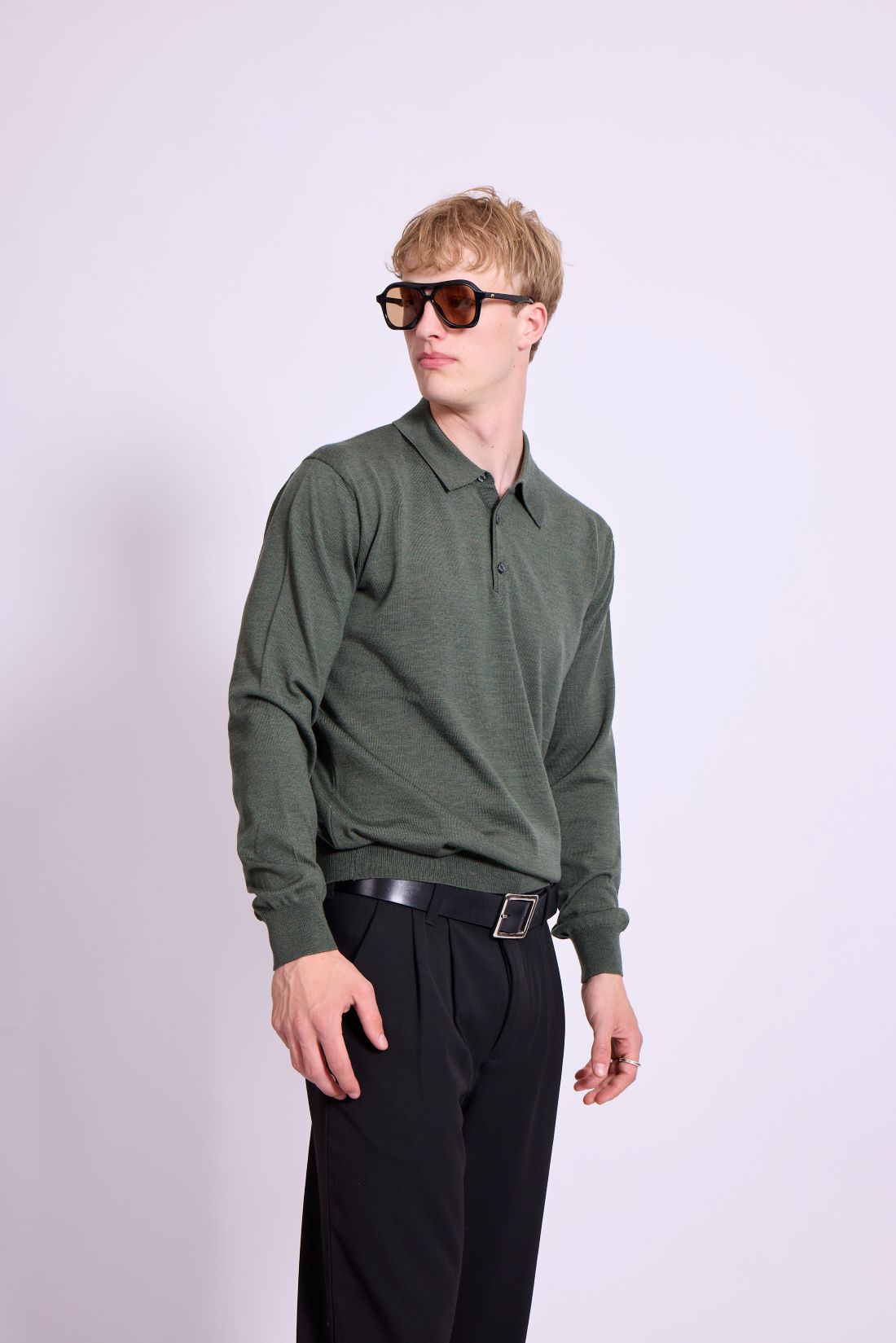 Bowler Berlin Merino Polo Loden
