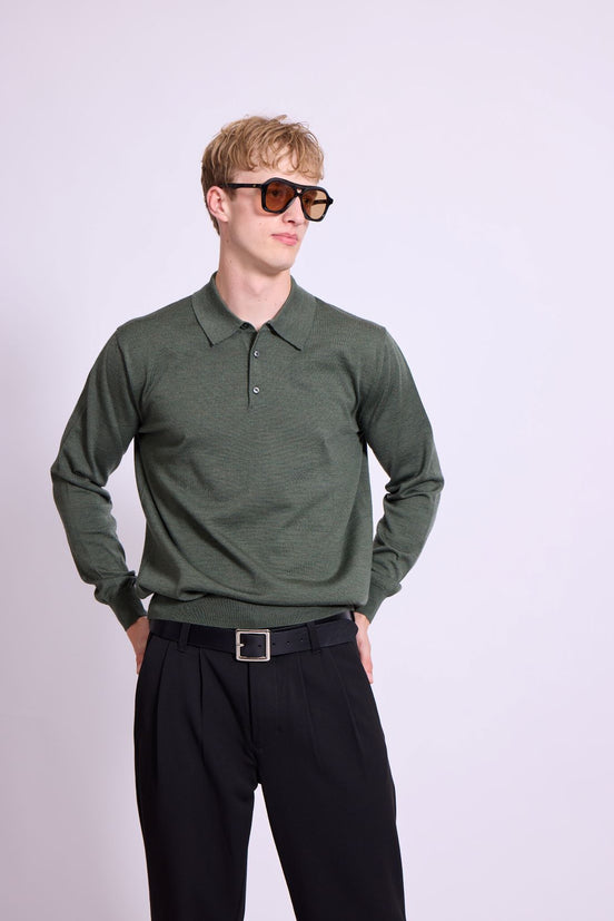 Bowler Berlin Merino Polo Loden