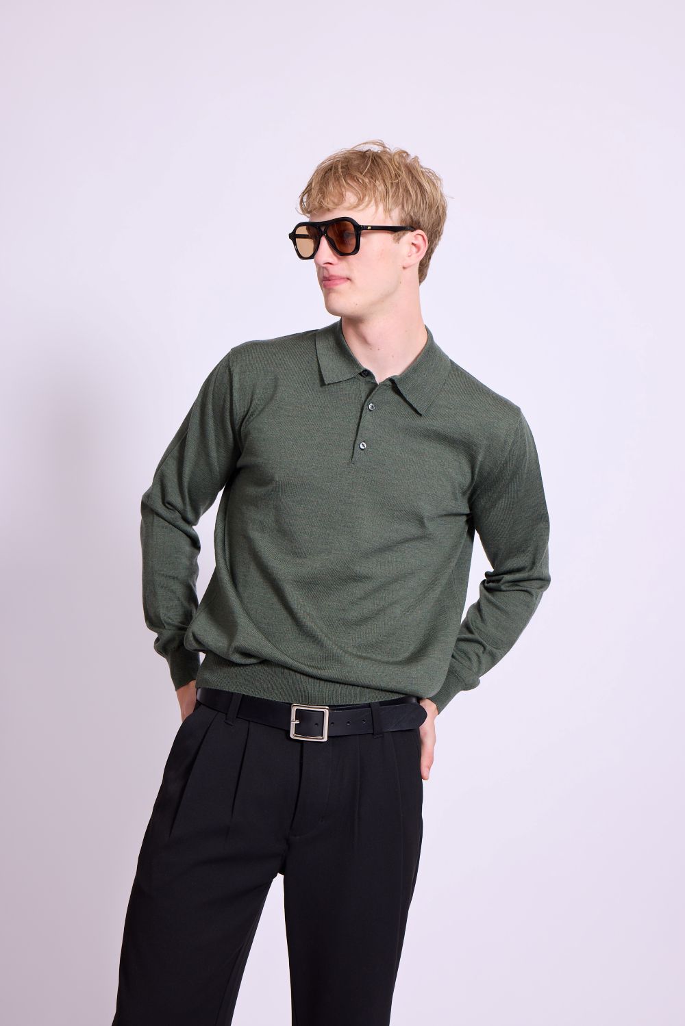 Bowler Berlin Merino Polo Loden