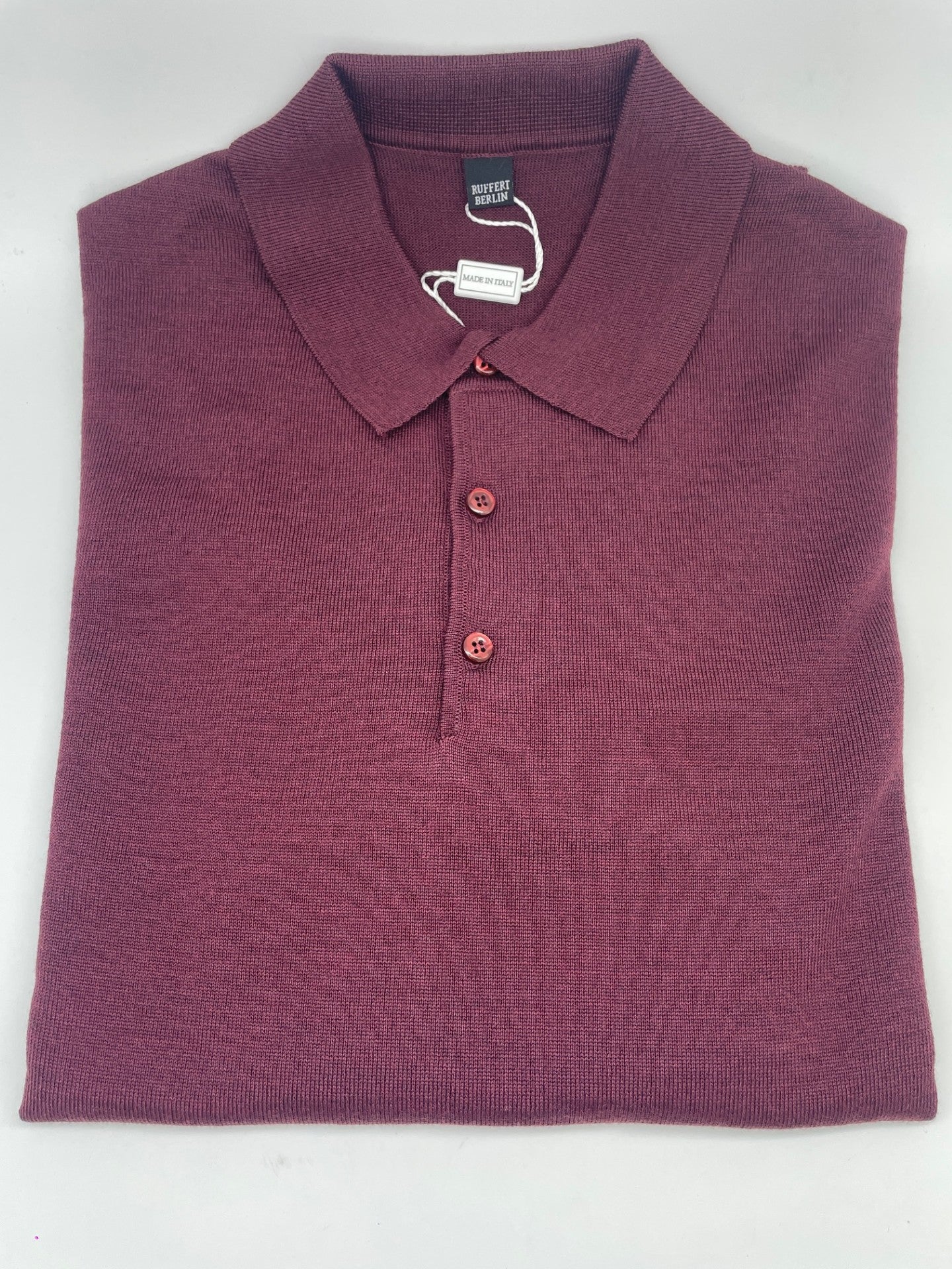 Bowler Berlin Merino Polo Burgund