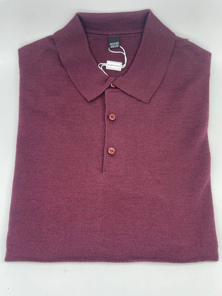 Bowler Berlin Merino Polo Burgund