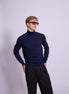 Bowler Berlin "Dolcevita" Merino-Kaschmir Rollkragen Dunkelblau