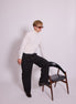 Bowler Berlin "Dolcevita" Merino-Kaschmir Rollkragen Offwhite
