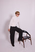 Bowler Berlin "Dolcevita" Merino-Kaschmir Rollkragen Offwhite