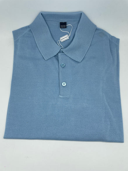 Bowler Berlin Seide Polo hellblau