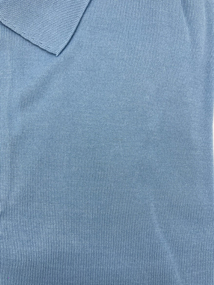 Bowler Berlin Seide Polo hellblau
