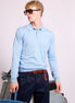 Bowler Berlin Seide Polo hellblau
