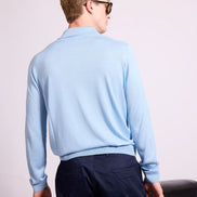 Bowler Berlin Seide Polo hellblau