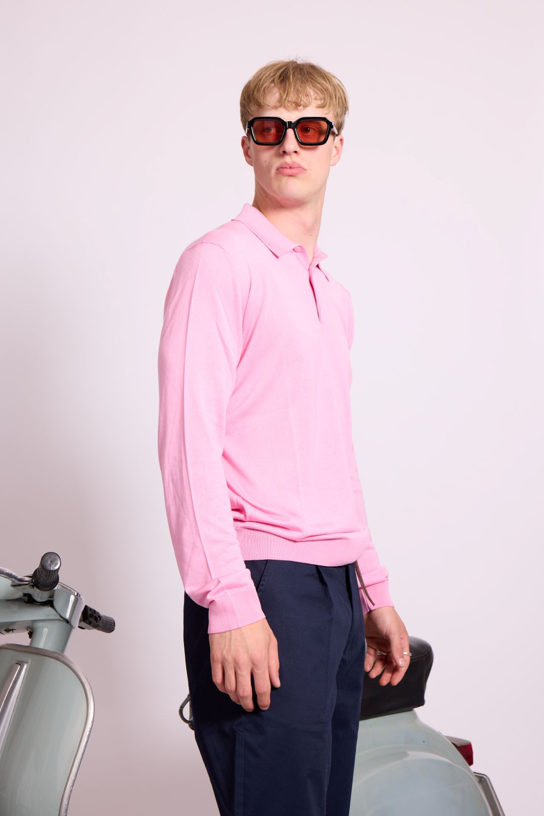 Bowler Berlin Seide Polo rosa