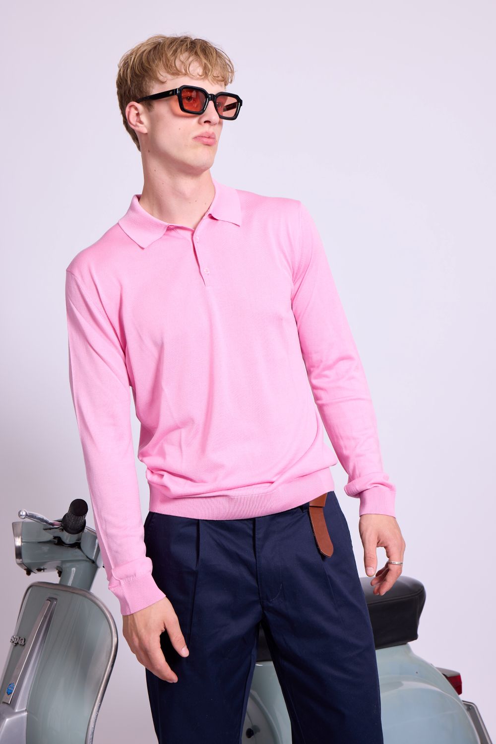 Bowler Berlin Seide Polo rosa