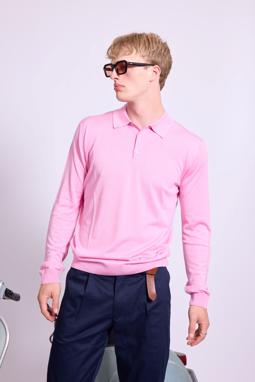 Bowler Berlin Seide Polo rosa