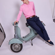 Bowler Berlin Seide Polo rosa