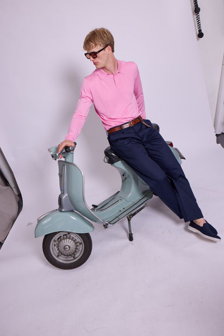 Bowler Berlin Seide Polo rosa