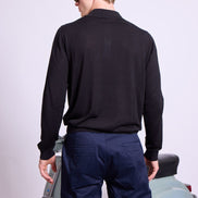 Bowler Berlin Seide Polo schwarz