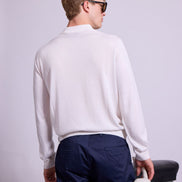 Bowler Berlin Seide Polo creme weiss