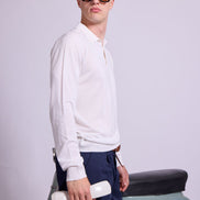 Bowler Berlin Seide Polo creme weiss
