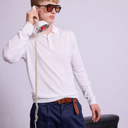 Bowler Berlin Seide Polo creme weiss
