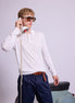Bowler Berlin Seide Polo creme weiss